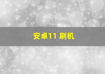 安卓11 刷机